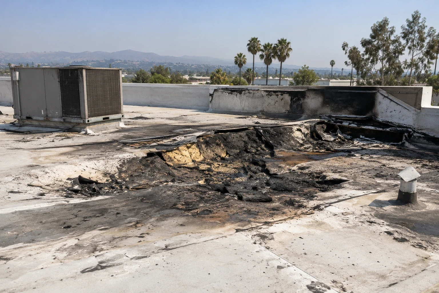 Fire Damage Roof Repair in Santa Clarita, CA