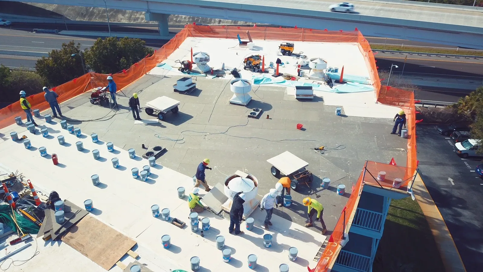 Occupied-Building Reroofing in Santa Clarita, CA